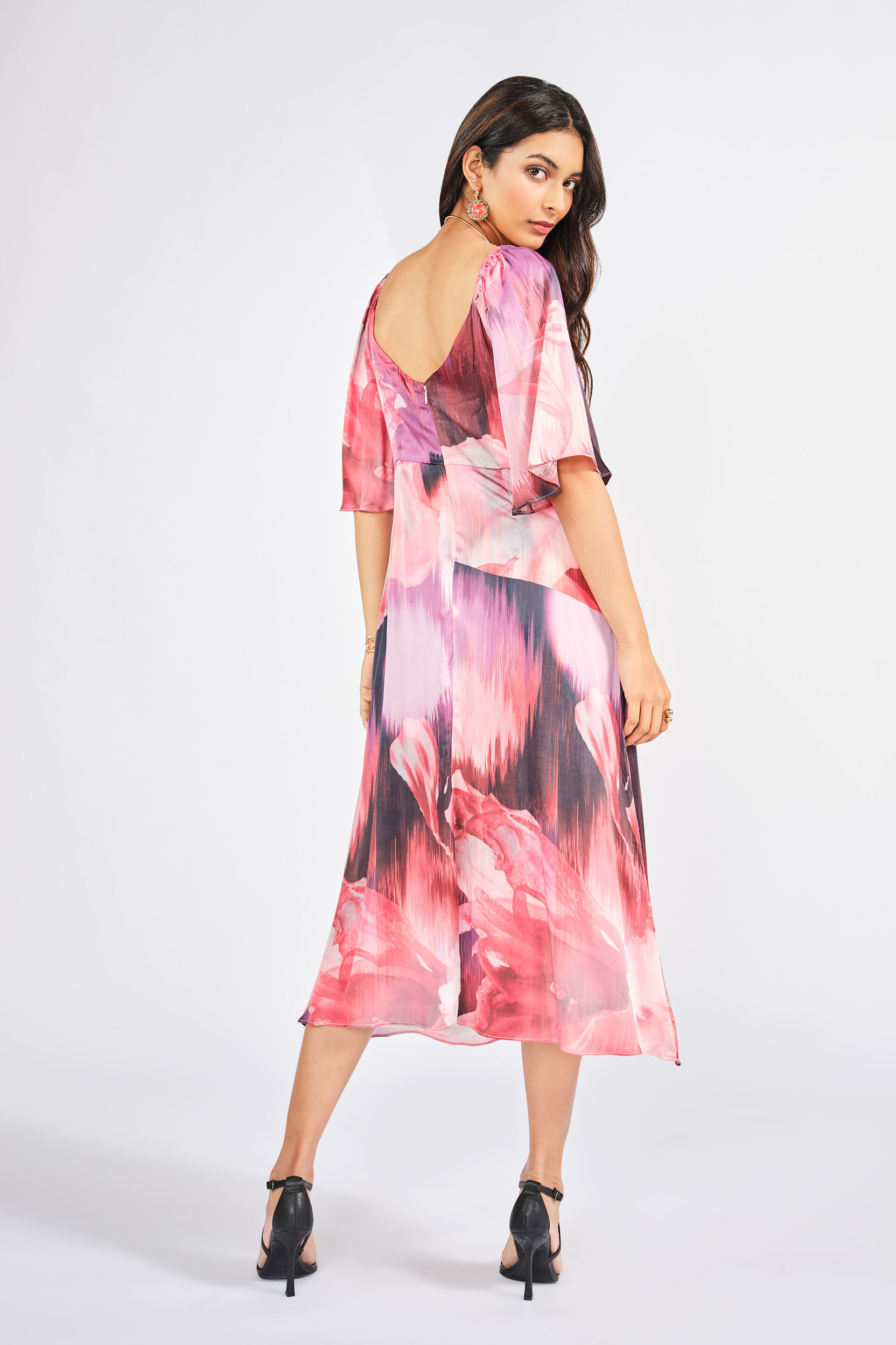 Bloom Bounce Dress, Wine, image 4